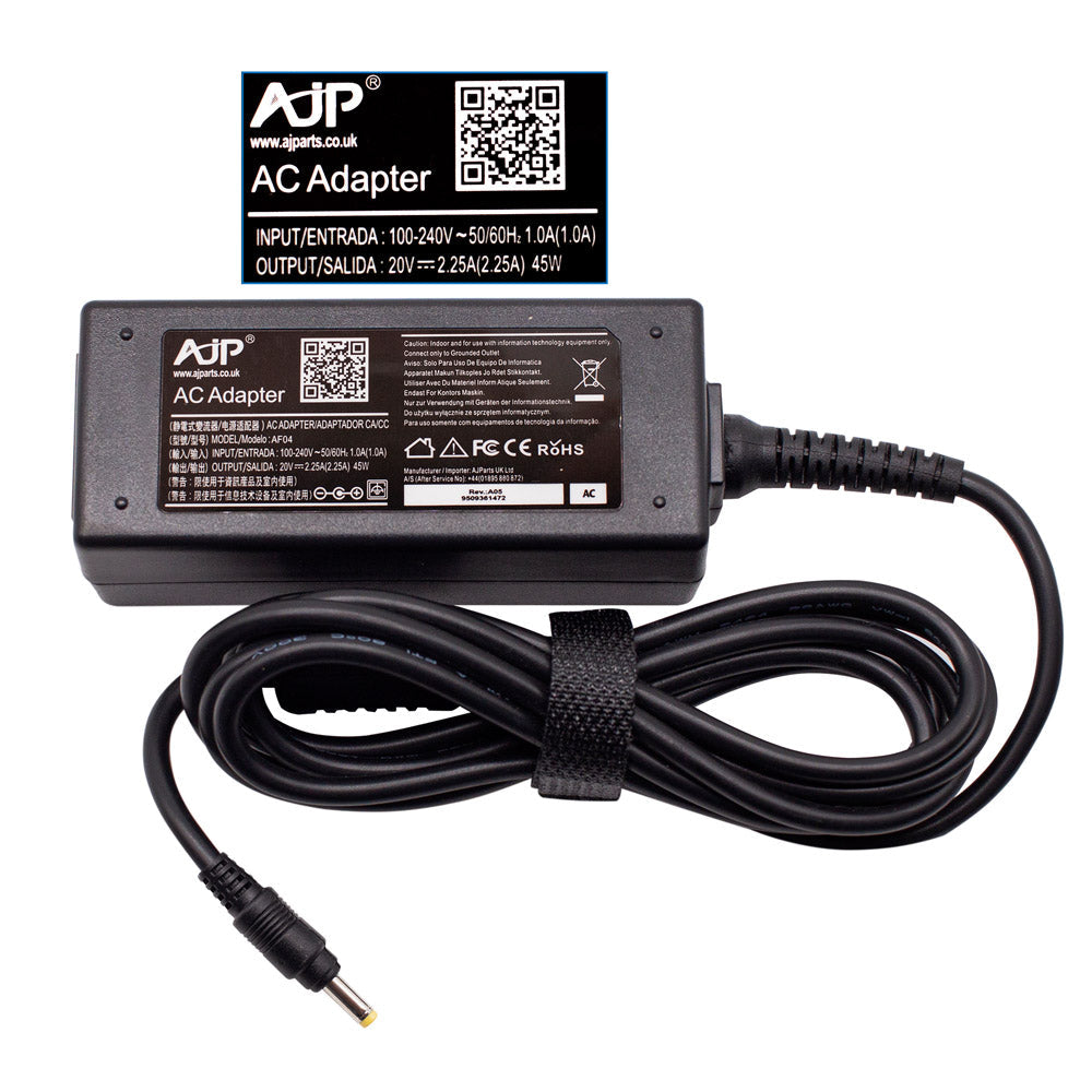 New Replacement For Lenovo 20V 2.25A 45W AC Adapter Power Charger 4.0 MM x 1.7 MM Compatible With LENOVO IDEAPAD 320-14IAP