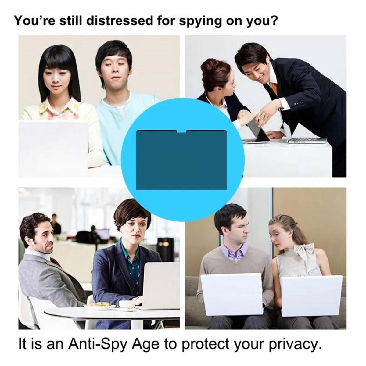 For 14.0" Laptop Privacy Screen Filter Protector Film Anti-Spy Anti-UV