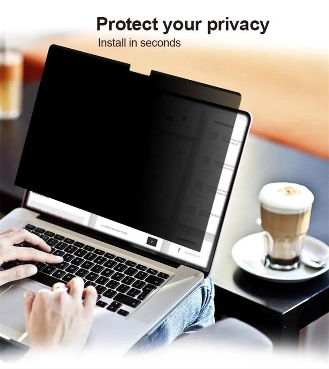 15.6" 16:9 laptop computer privacy screen protector filter anti-spy Reduce UV
