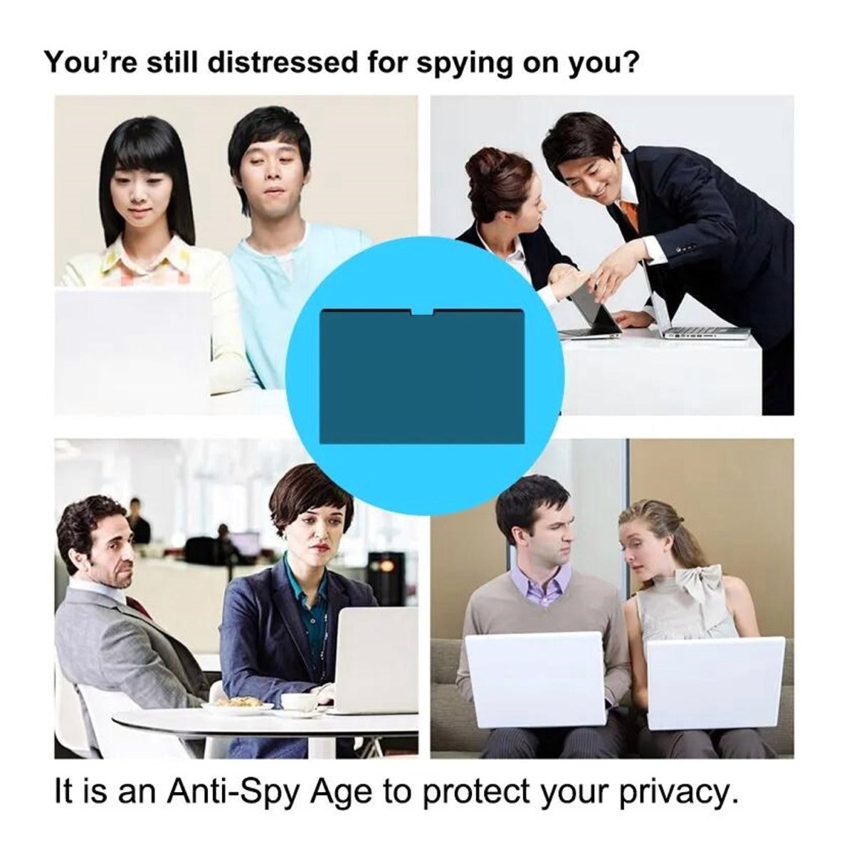 Privacy Anti Spy Glass Screen Protector For Laptop HP, Lenovo, Dell, Asus, Acer