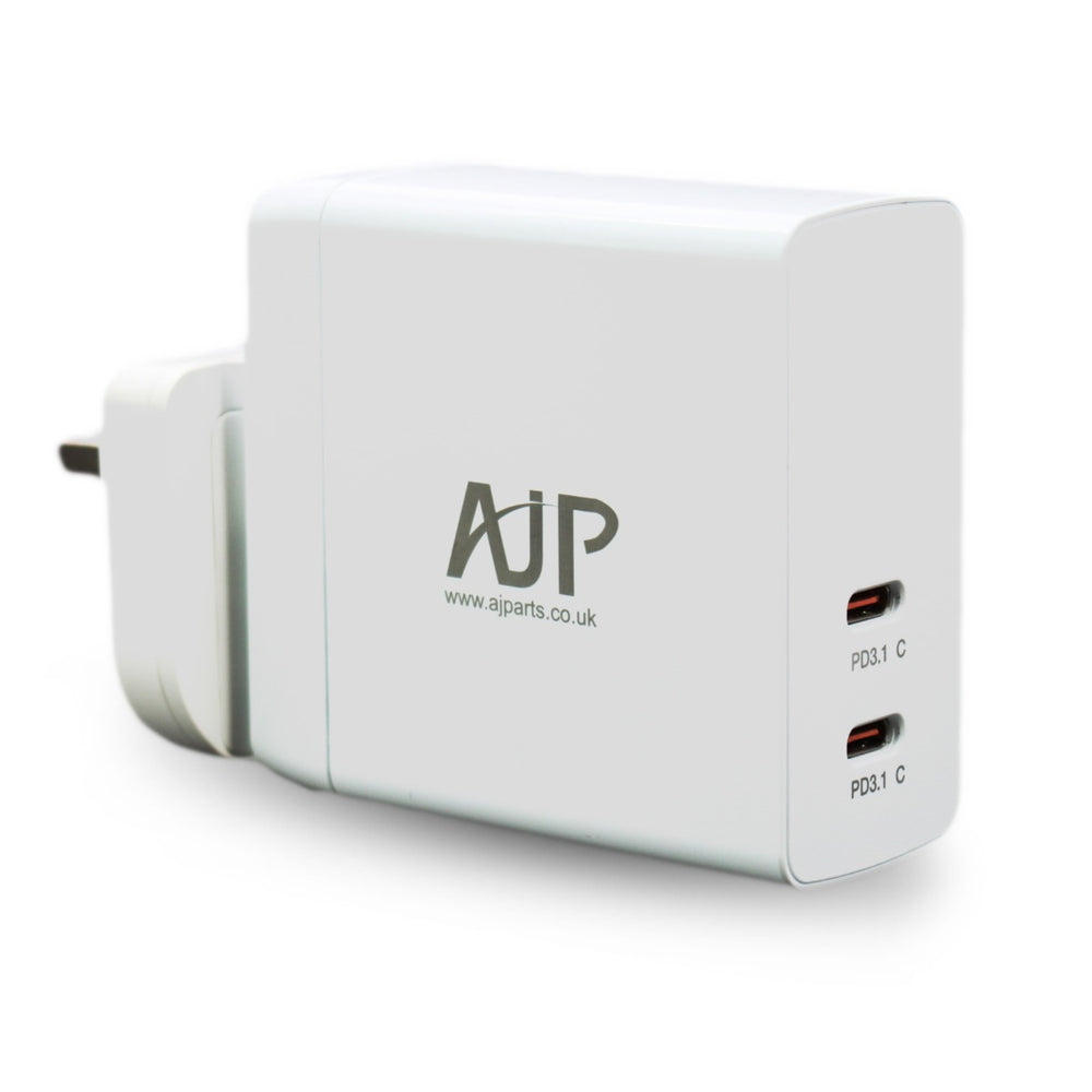 New AJP 140W Dual Port Type-C USB-C Wall Plug Laptop Adapter Charger