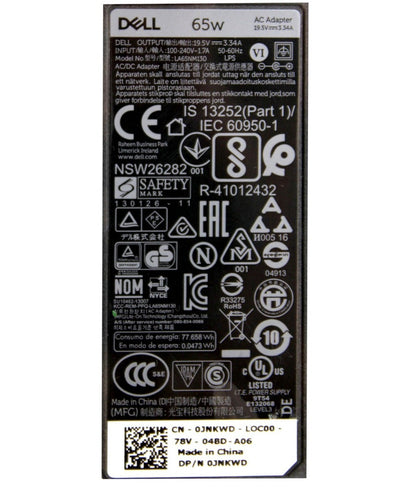 Dell 450-AJUQ 65W 7.4 MM x 5 MM Genuine Delta Laptop Adapter