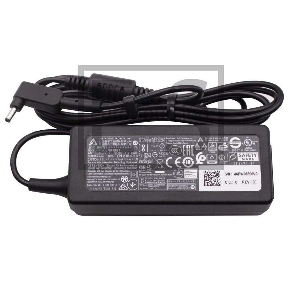 Genuine 45W 19V 2.37A Delta Brand AC Power Supply Adapter 3.0MM x 1.0MM