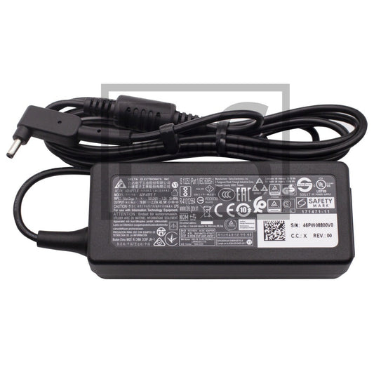 Genuine 45W 19V 2.37A Delta Brand AC Power Supply Adapter 3.0MM x 1.0MM Compatible With ACER CHROMEBOOK 15 CB5-571-C7QN