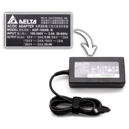 New Delta Brand 100W USB-C Type C AC Adapter Power Supply Charger