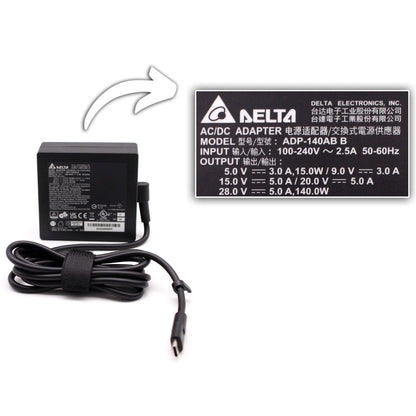 Mac Book Pro 15" A1706 140W USB-C Type-C Genuine Delta Laptop Adapter