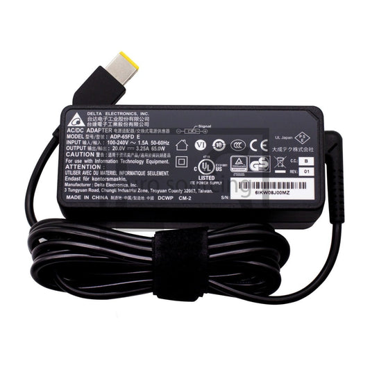 Genuine Delta 20V 3.25A 65W Laptop Adapter USB ( Rectangular ) Compatible With ASUS UM431D