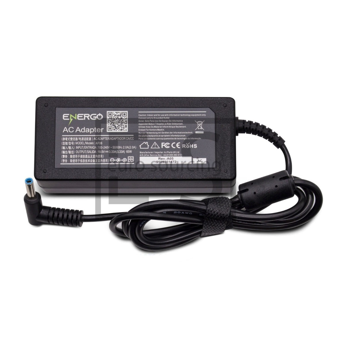 New Replacement For HP 19.5V 3.33A 65W 4.5MM x 3.0MM Laptop Adapter Charger Compatible With HP-COMPAQ STREAM 14-AX010CA