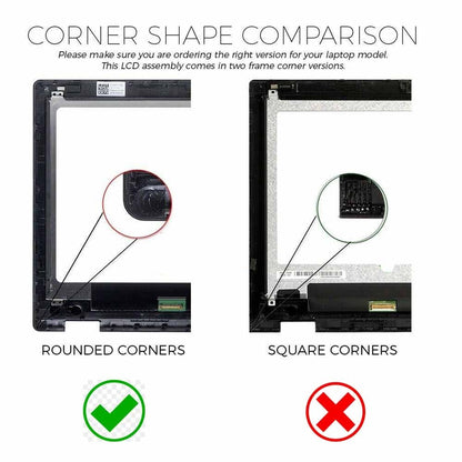 New Replacement For Dell Inspiron 13 7347 7348 LCD Touch Screen LTN133HL03-201 9T7WM Round Frame