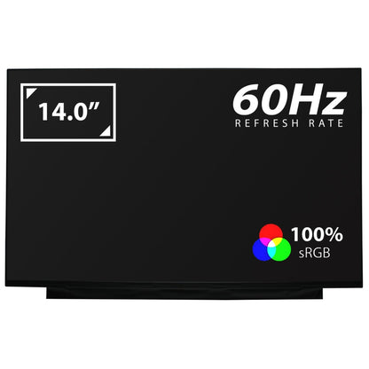 Genuine NV140DRM-N61 14.0" LED LCD Screen QHD IPS Matte 2240 X 1400 Display Panel 40 Pins eDP