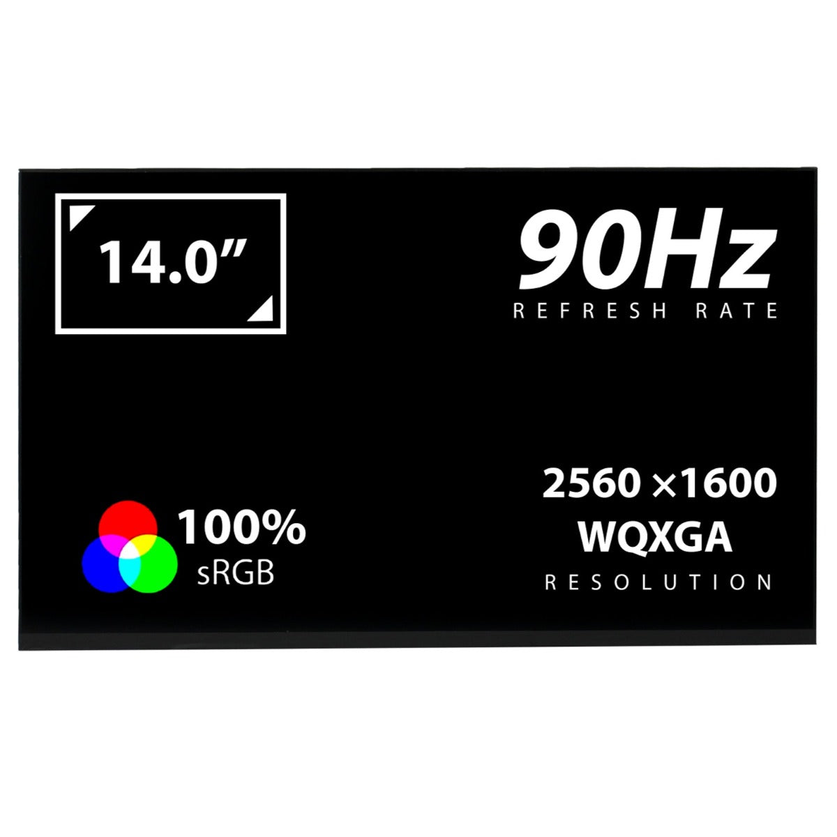 New Replacement For NE140QDM-N41 14.0'' Replacement LCD Screen Display Panel 2560x1600 90Hz 40Pins