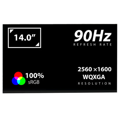 New Replacement For NE140QDM-N41 14.0'' Replacement LCD Screen Display Panel 2560x1600 90Hz 40Pins