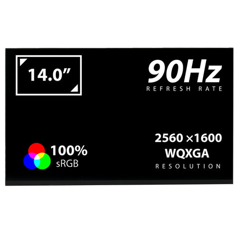 New Replacement For NE140QDM-N41 14.0'' Replacement LCD Screen Display Panel 2560x1600 90Hz 40Pins