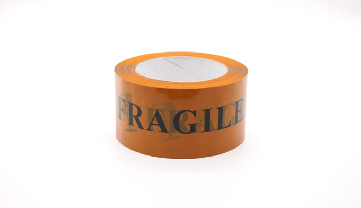 FRAGILE Printed Yellow Tape