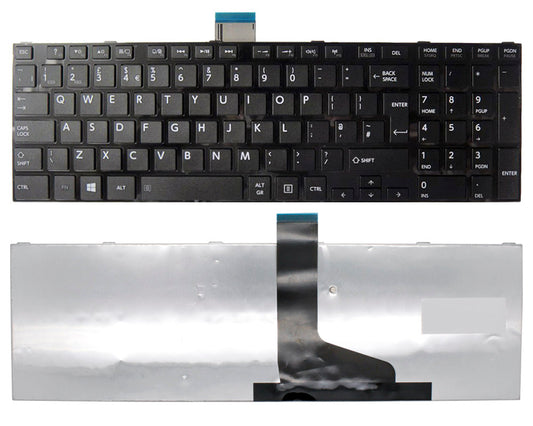 Toshiba Satellite C870 UK Black Layout With Frame Replacement Keyboard