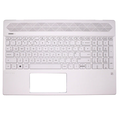 New Replacement For HP Pavilion 15-CS 15-CW Silver Palmrest Cover UK Keyboard