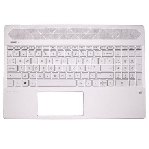 HP 15-CW1500SA Silver Palmrest Cover Replacement Keyboard