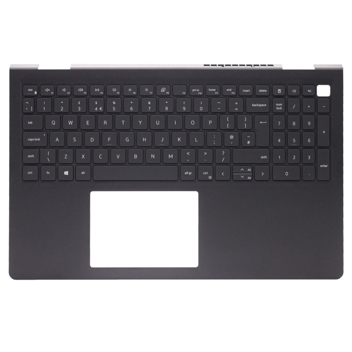 Genuine 15.6" Dell Inspiron 15 3510 3511 3515 3520 3521 3525 Palmrest UK Layout Backlit Keyboard Black 054WVM