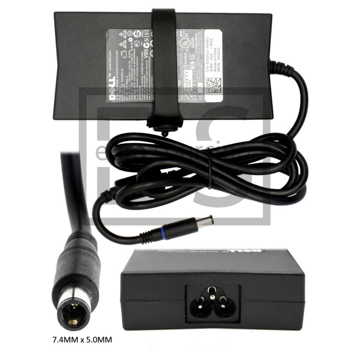 For Dell AC Adapter 19.5V 6.7A 130W 7.4MM X 5.0MM PA4E Compatible With DELL FA130PE1-0
