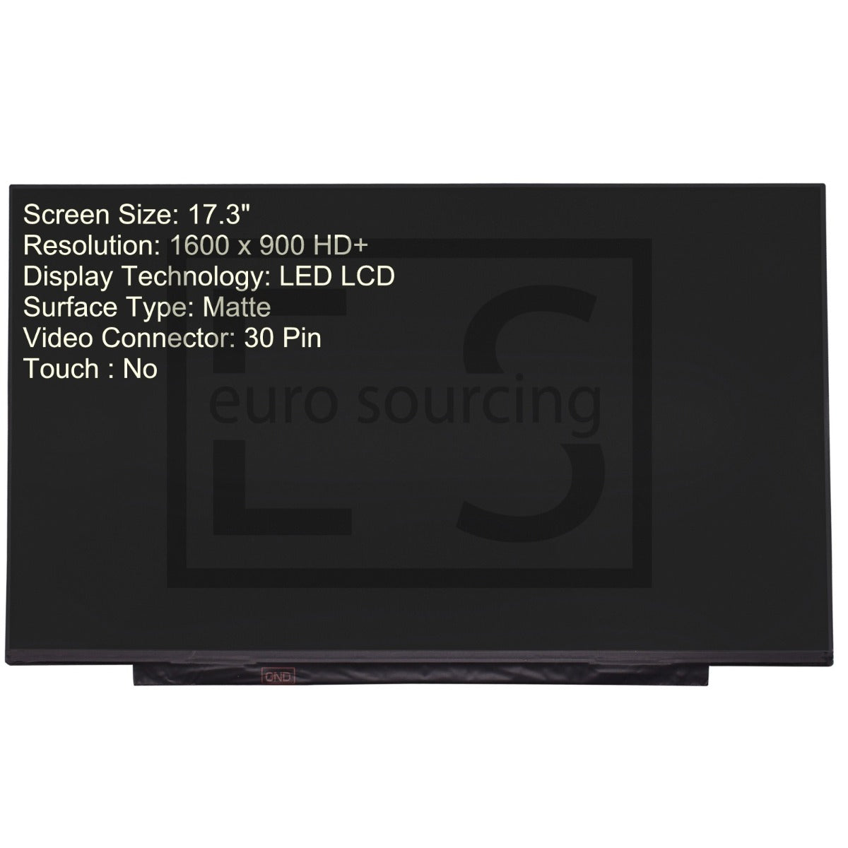 New Replacement For B173RTN03.0 17.3" LCD Screen HD+ Display Panel