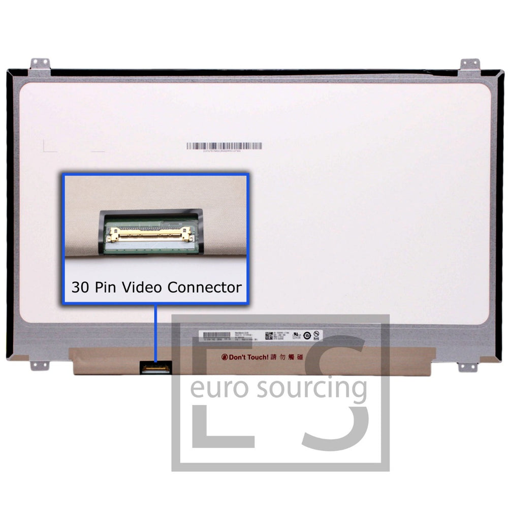 Replacement For NT173WDM-N17 17.3" LED Slim 30 PIN EDP WXGA++ Glossy Screen Display Panel