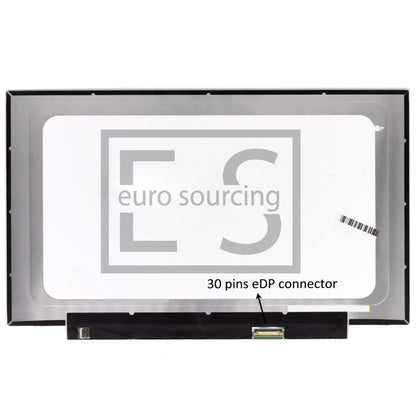 Replacement For N140HGE-EA1 14" LED LCD Screen Matte FHD Non-IPS 315MM Display Panel -Without Brackets Compatible With HP 14S-DQ0008UR